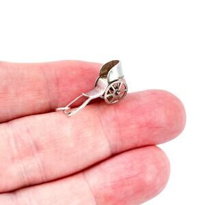 Vintage Mexico Sterling Silver 925 Rickshaw Charm Pendant